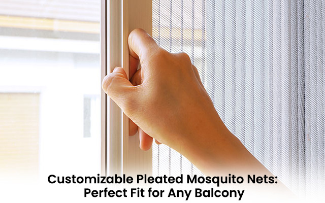 pleated mosquito nets