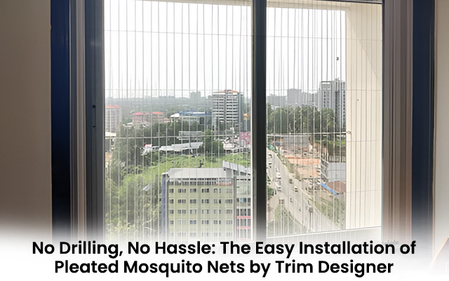 pleated mosquito net